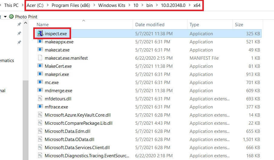 locating elements in the applications