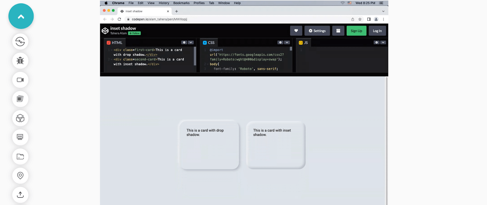 testing browser support for CSS box-shadow