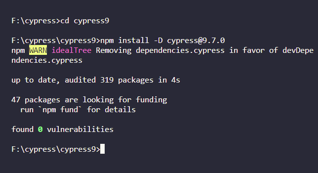 Cypress V9.7.0