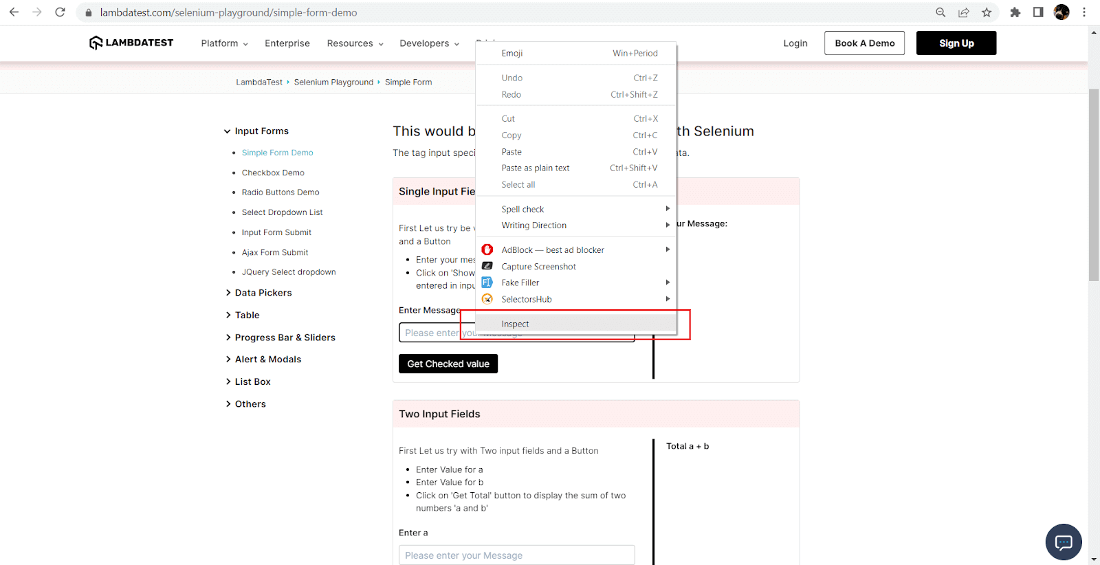 Selenium ID Locator