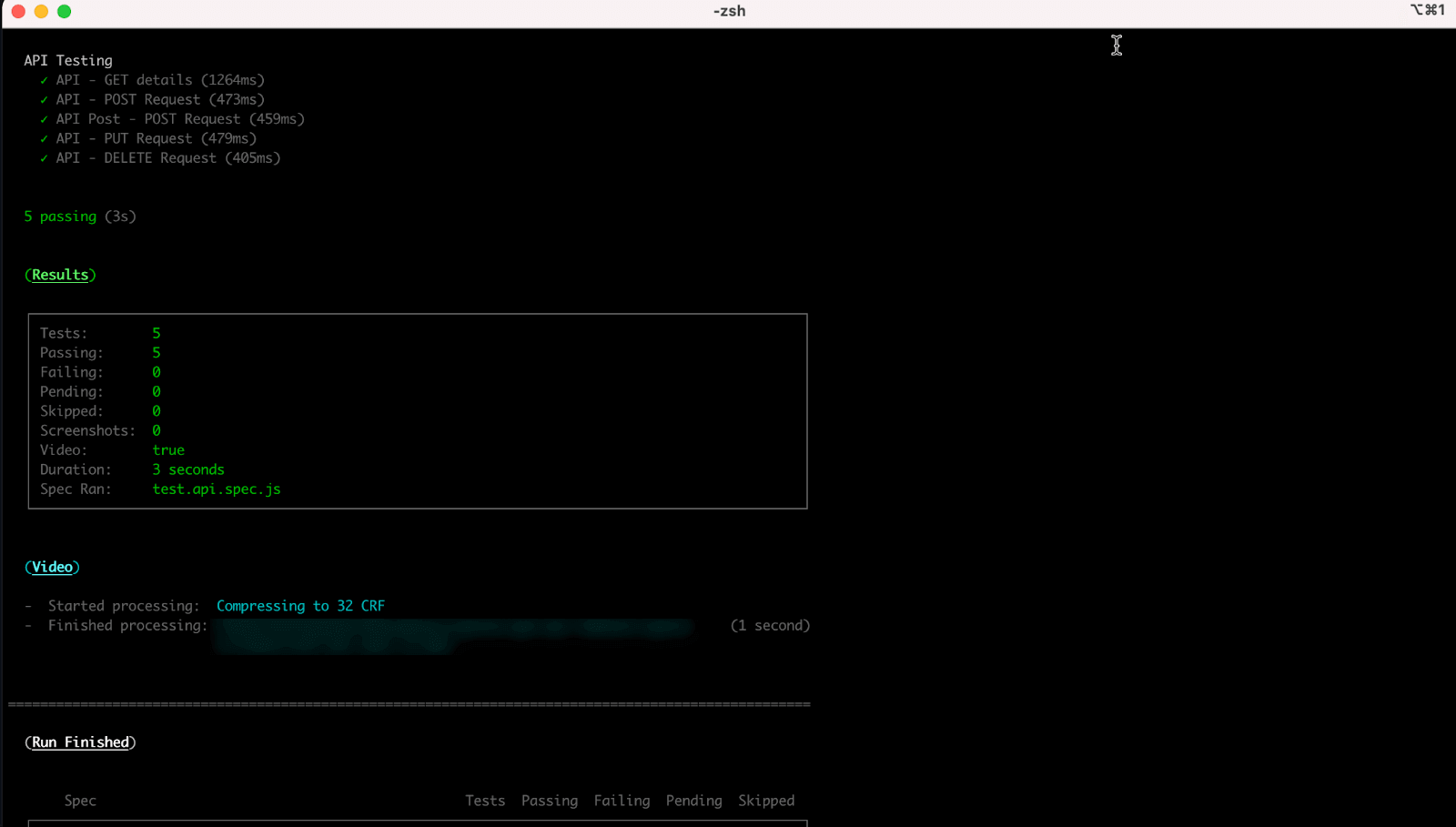 UI Runner or terminal mode