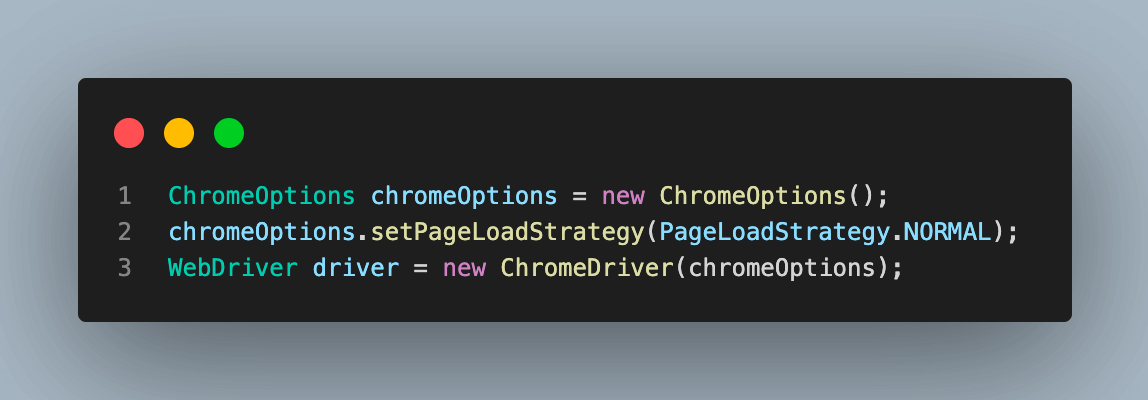 Selenium Page Load Strategy