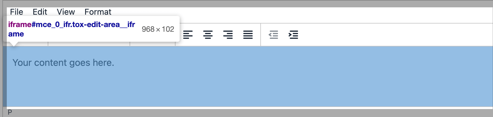 the tag ‘iframe’