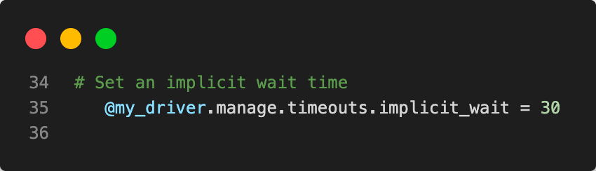 implicit wait time