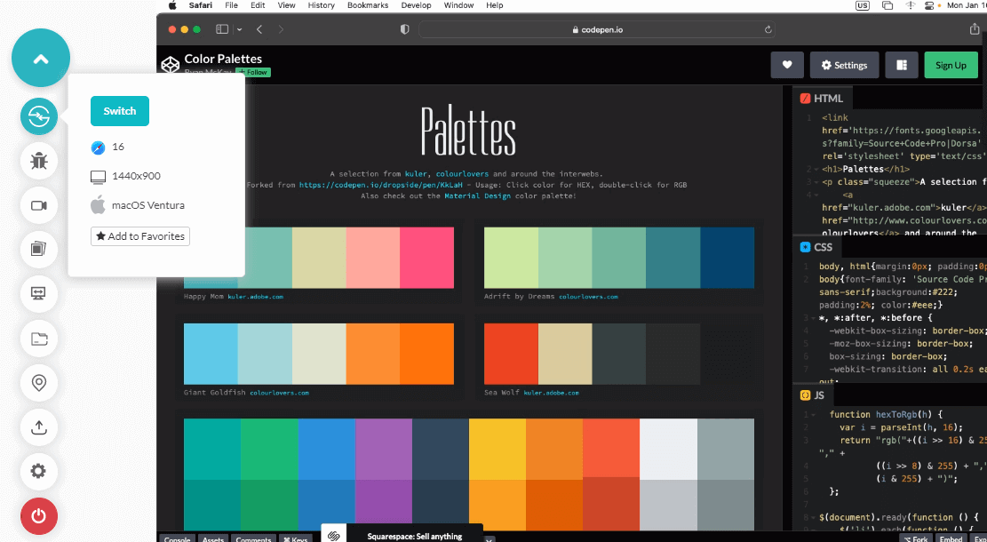 New Color Palettes