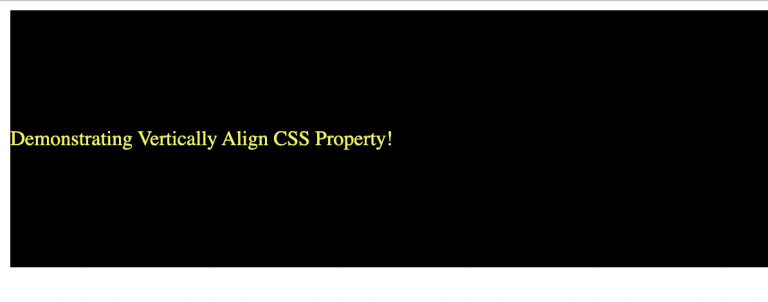 vertically aligned CSS