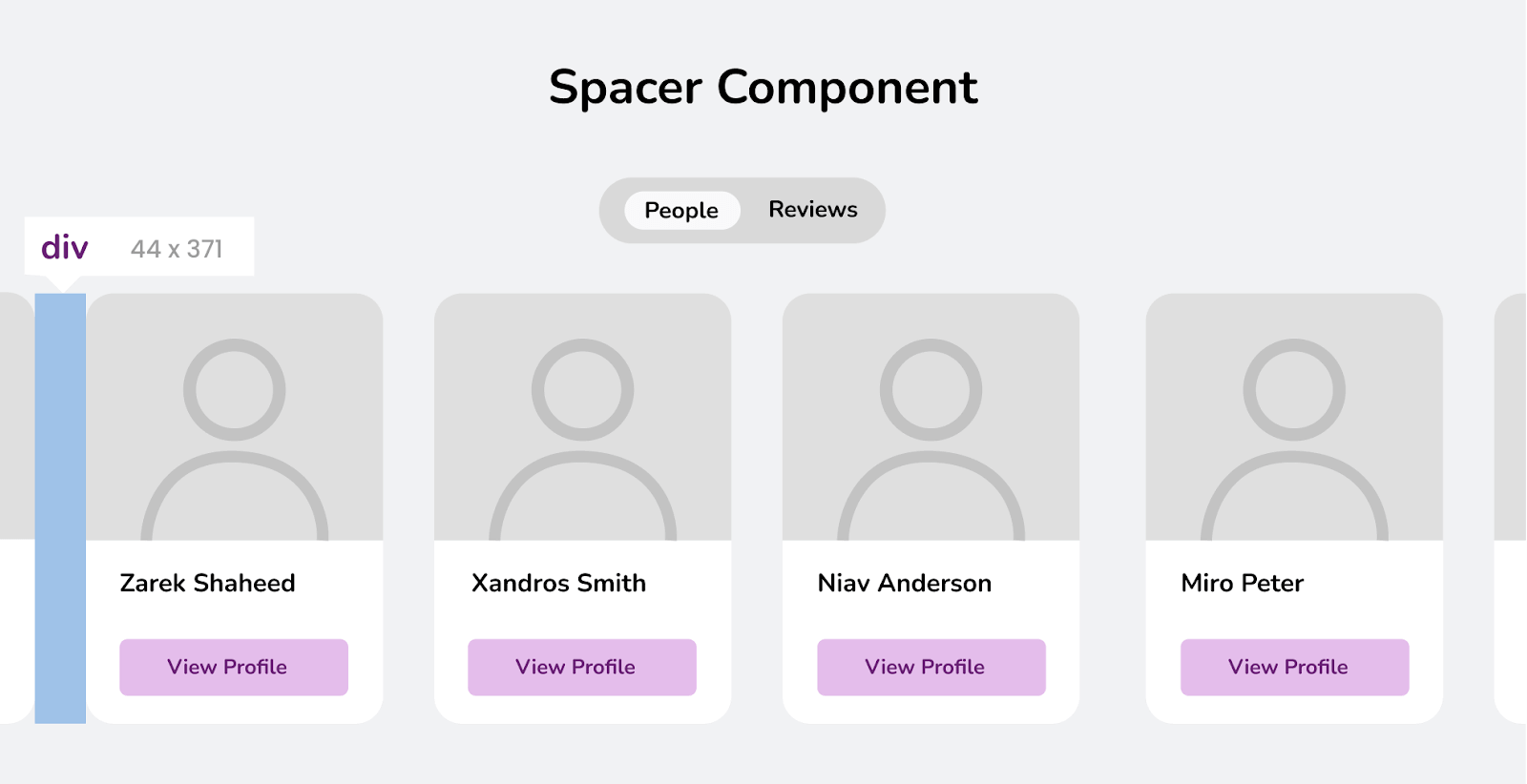 Using Spacer components