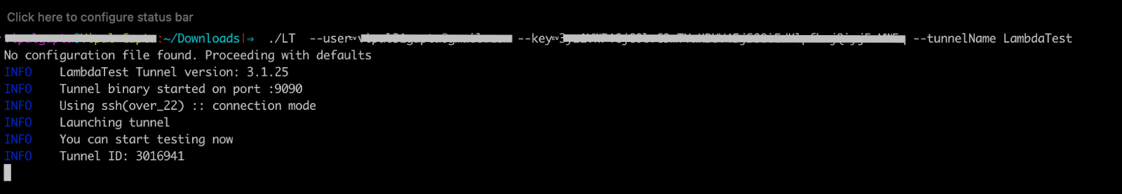 step 5  configure the tunnel