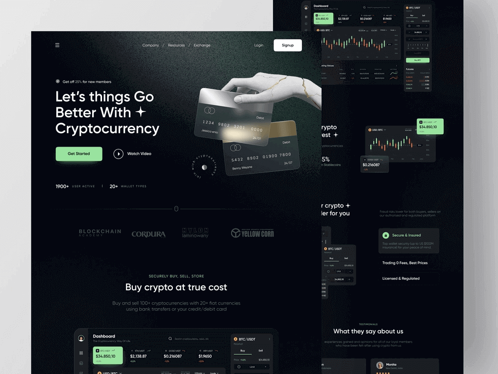 Cryptocurrency Website by Azie