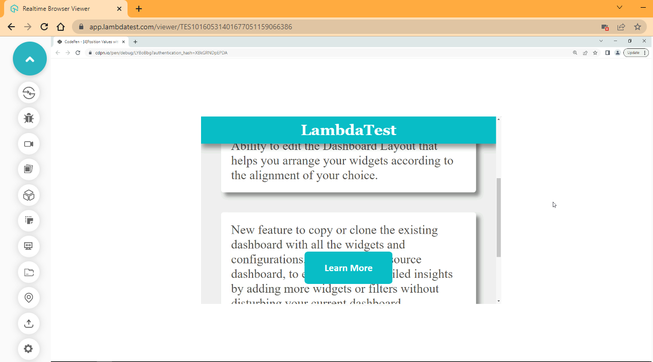 css inset property positison 