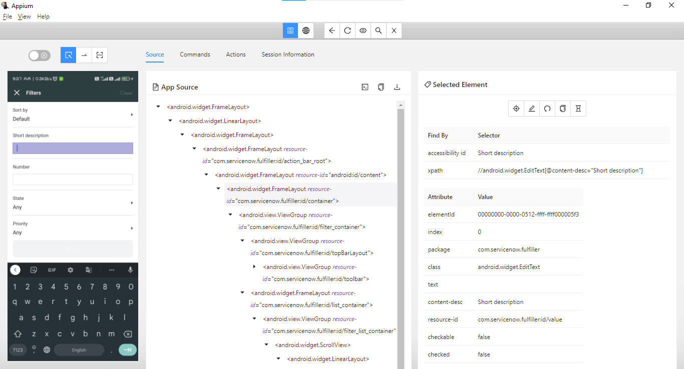  Locating the short description field