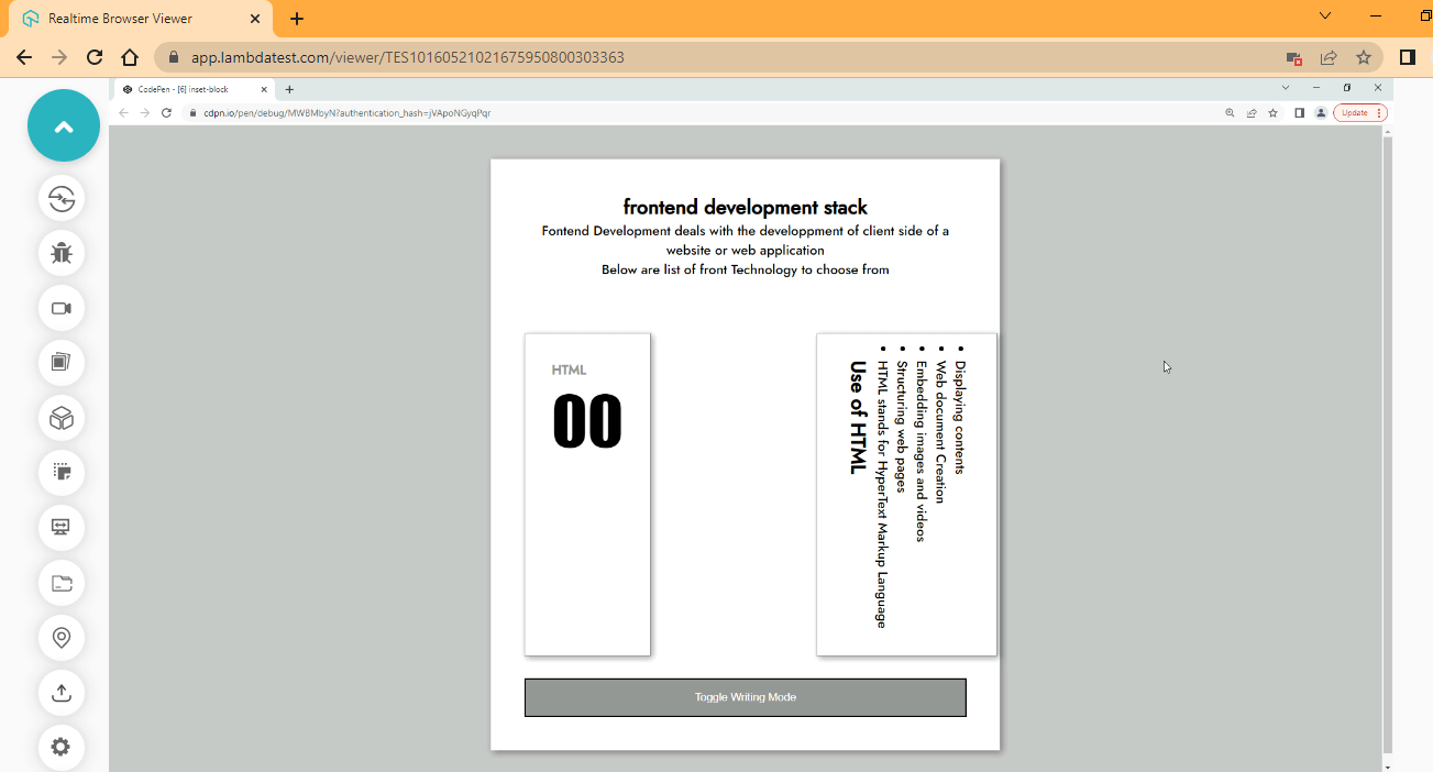 css inset block 