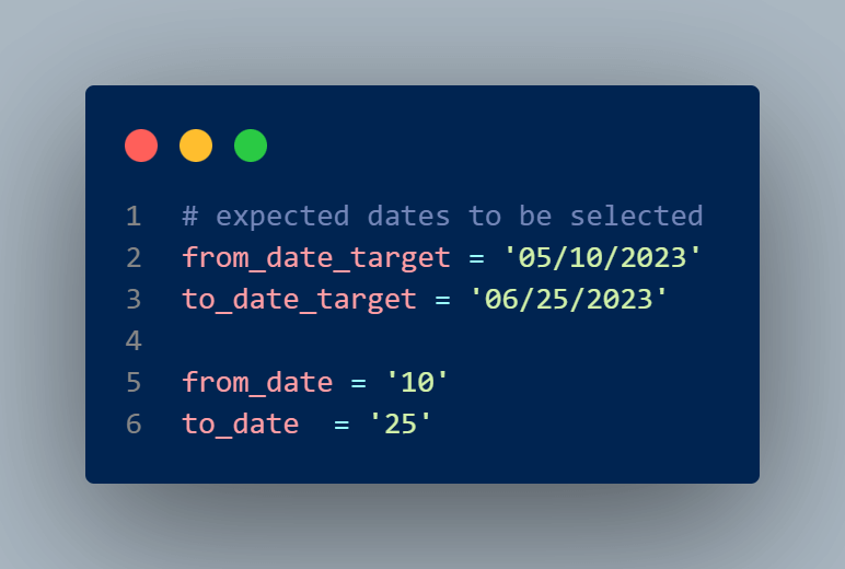  from_date target code 