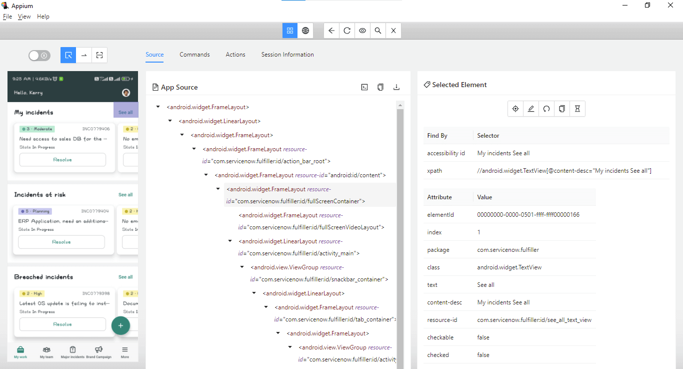 Locating the seeAll link