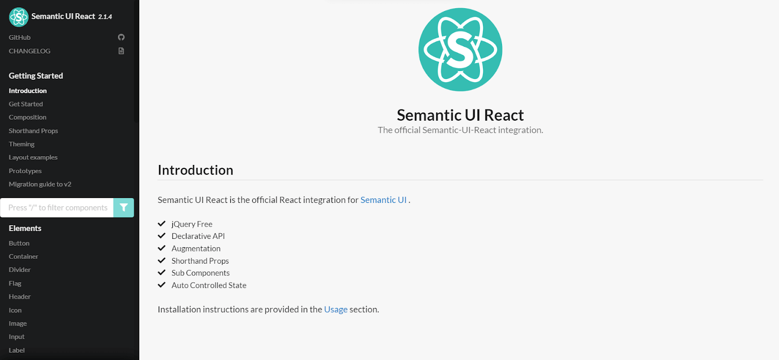 Semantic UI React