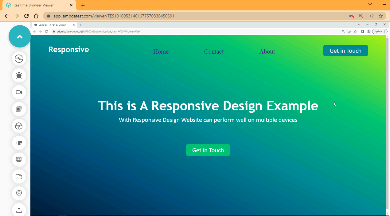 responsive design example