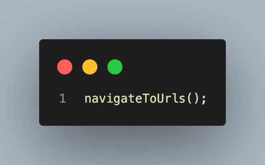 navigateToUrls