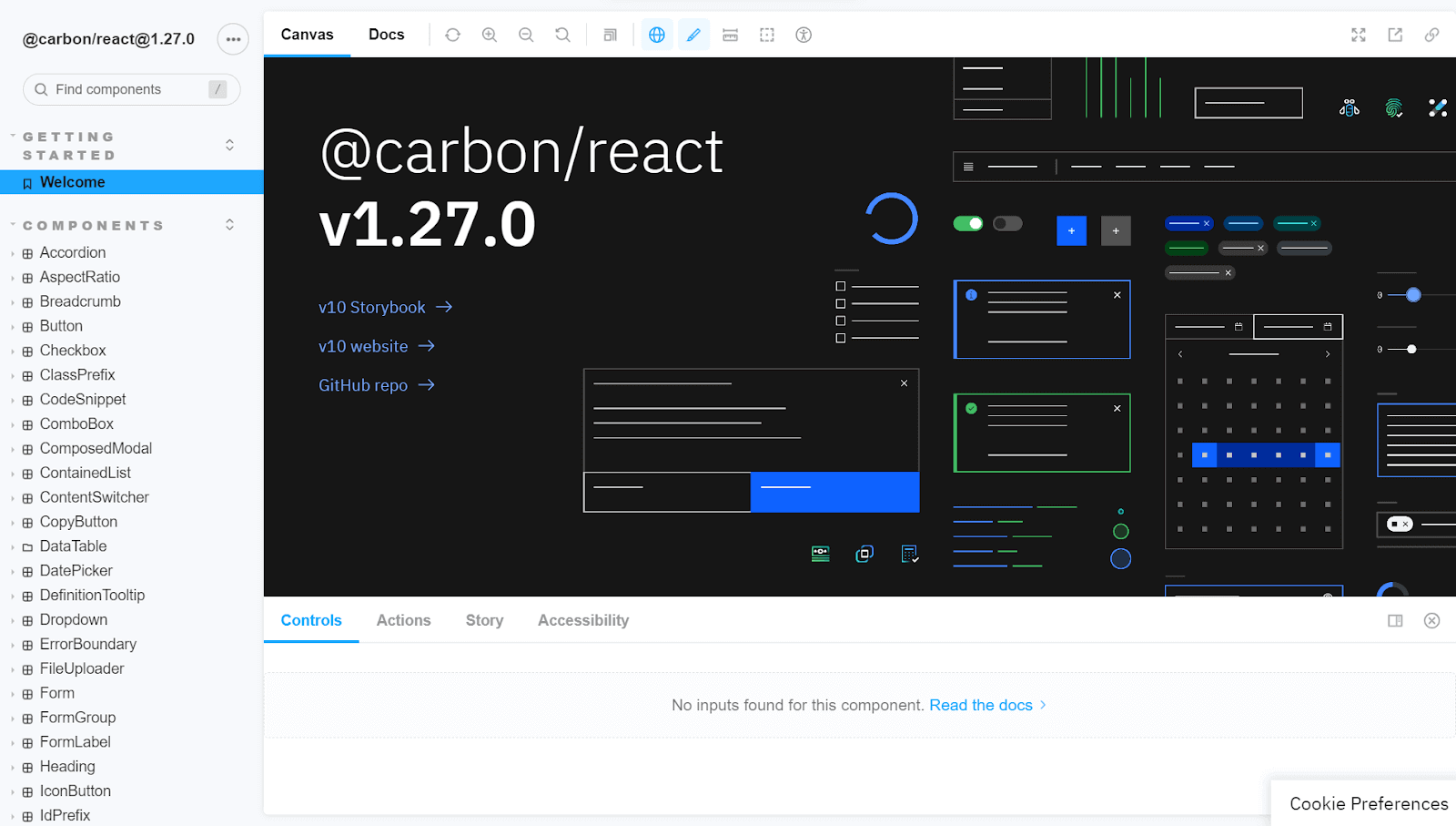 carbon desing react