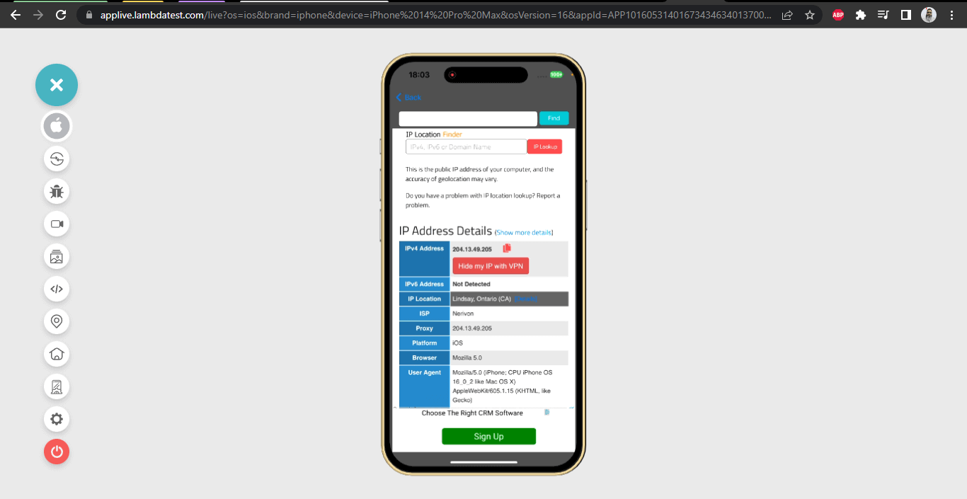 change ip location