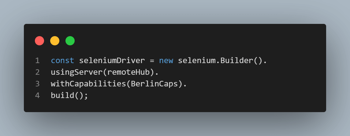 seleniumDriver variable