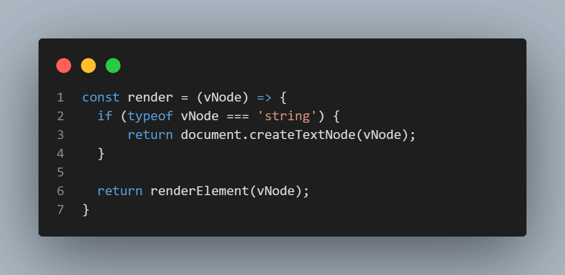  renderElement function