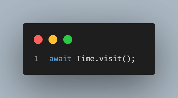 visit() async function