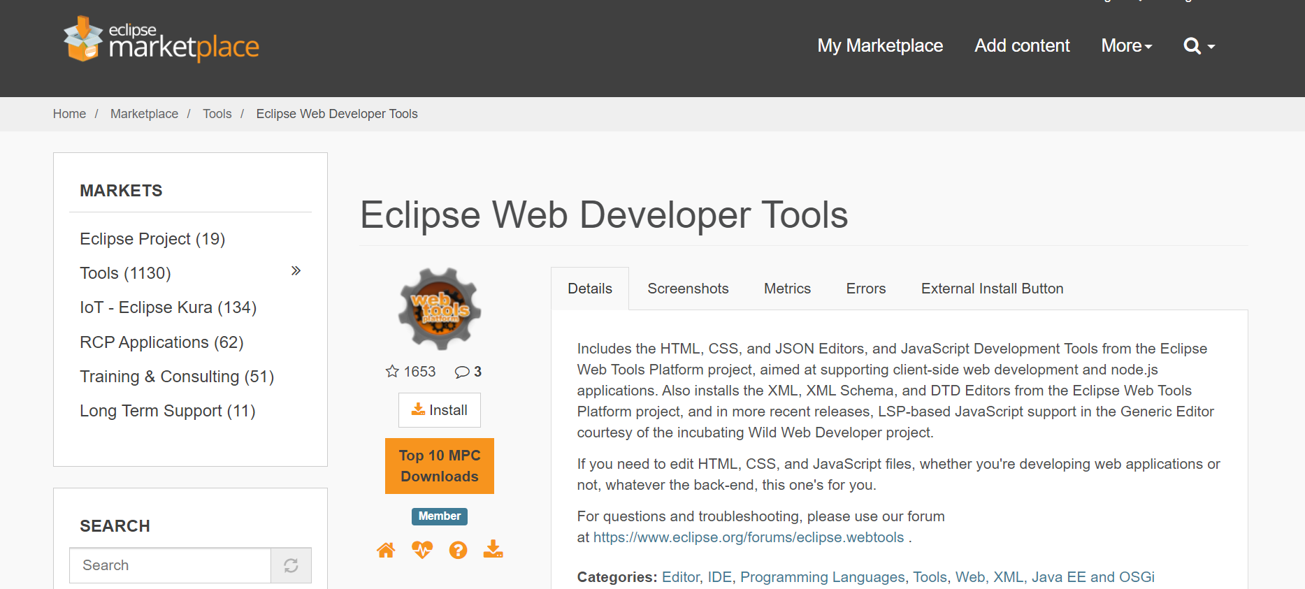 Eclipse web-design-tool