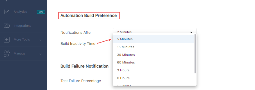 Track your Test Progress using Build Inactivity Time