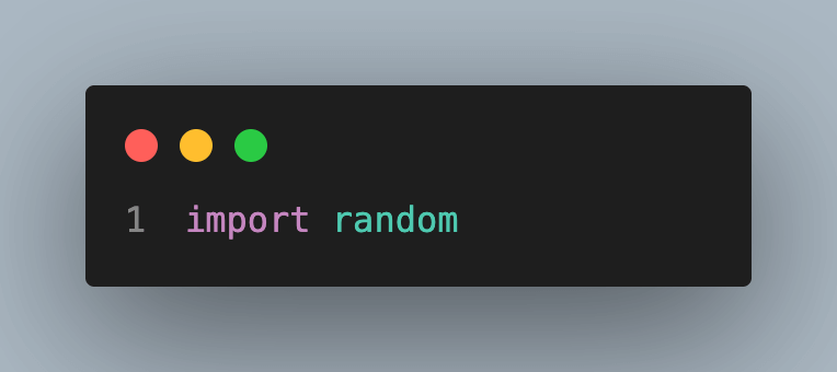 import random