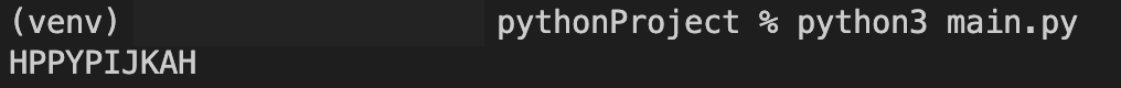 project python