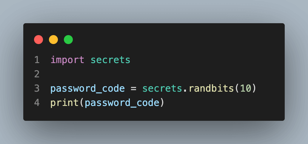 secrets.randbits