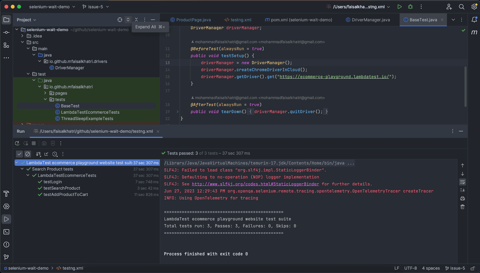 Implementing Implicit Wait in Selenium