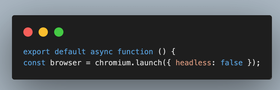 defined using the export default syntax