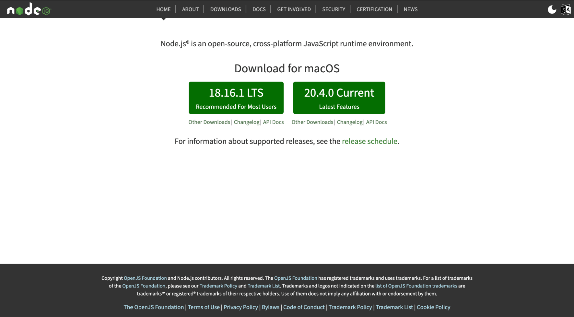 two download options
