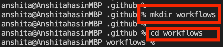 using cd.github