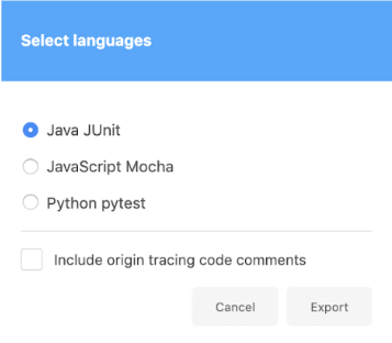 choose the language binding