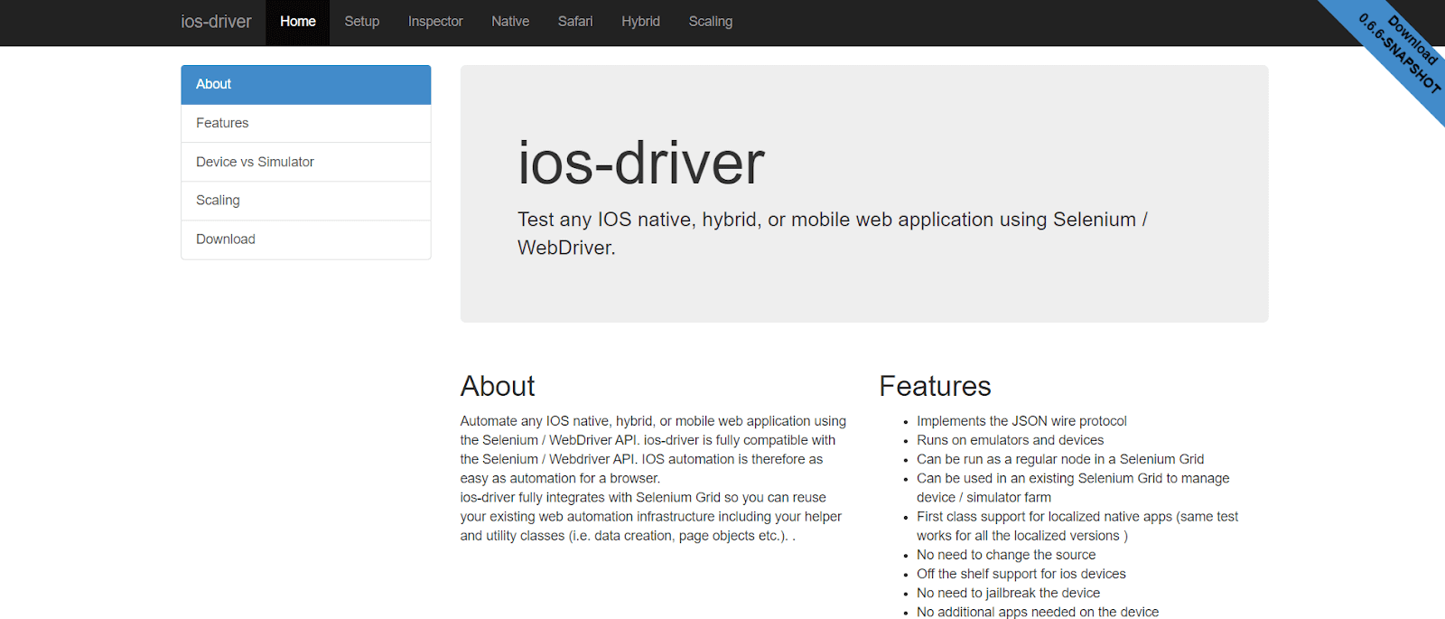 iOS Driver 