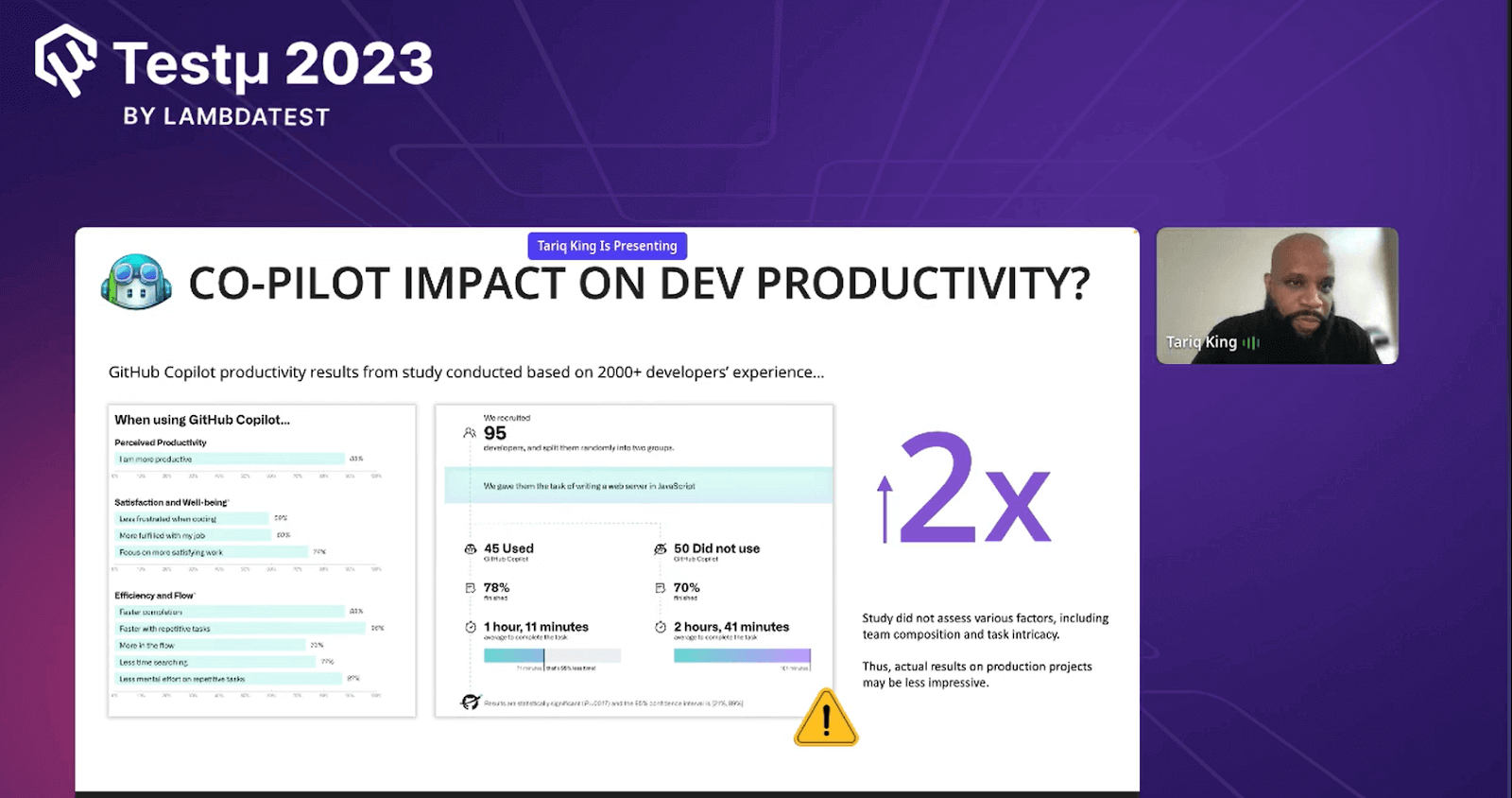 Co-pilot impact on Dev productivity