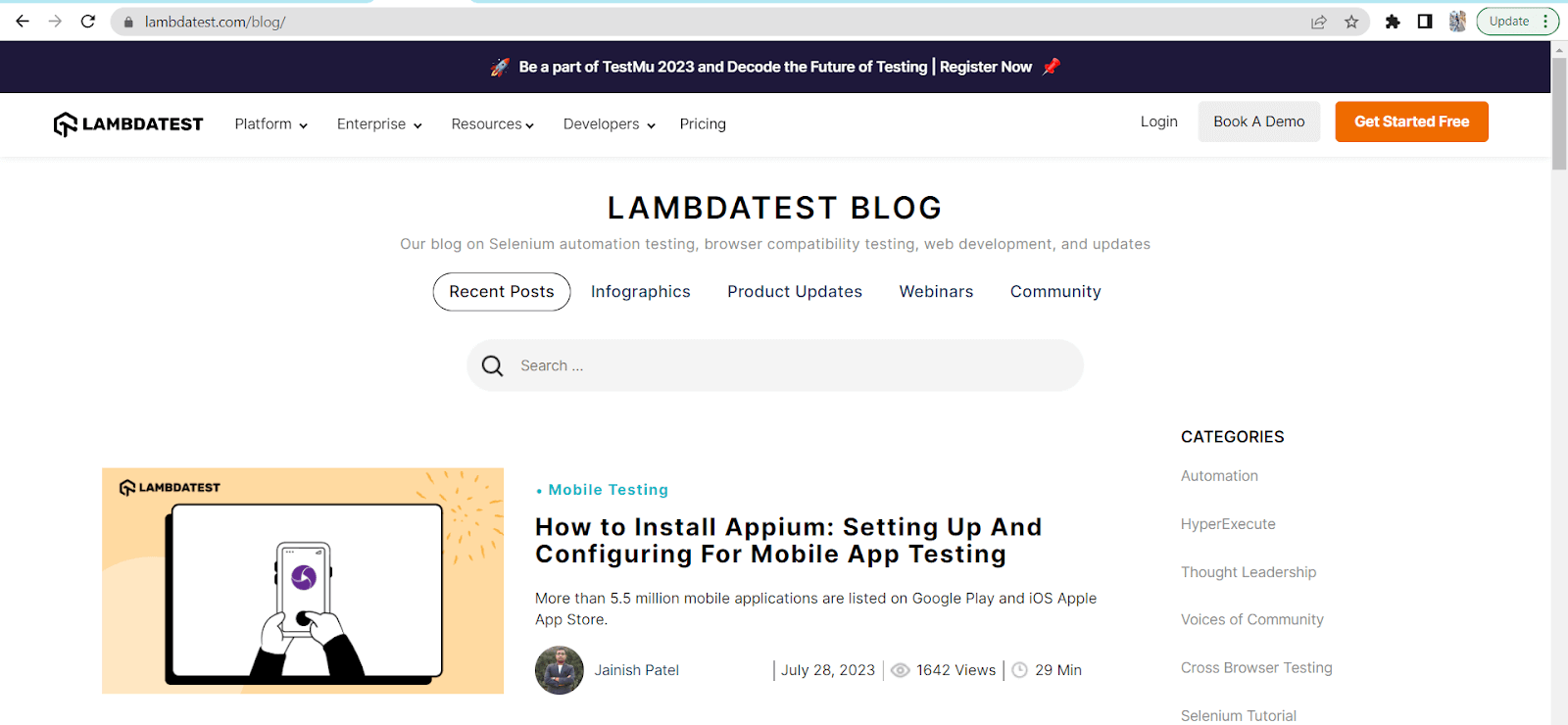 Lambdatest blog