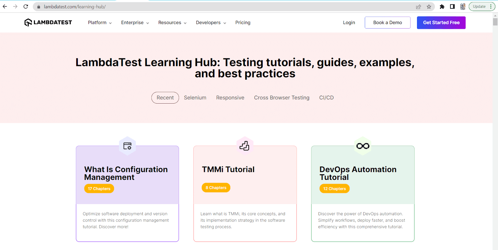 Lambdatest learning hub