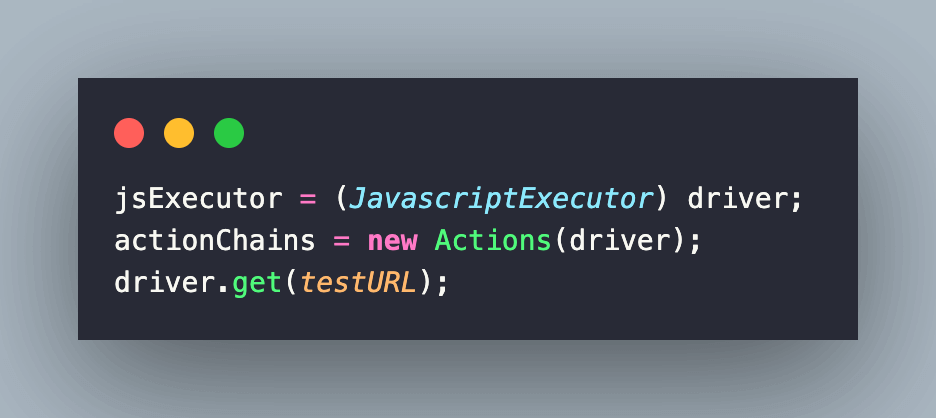 JavascriptExecutor interface