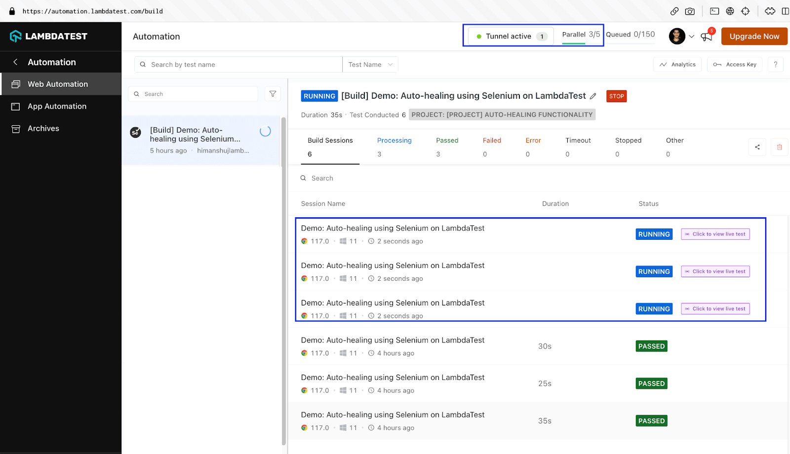 LambdaTest Automation Dashboard (2)