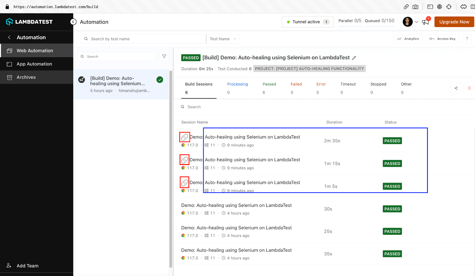 LambdaTest Automation Dashboard (3)