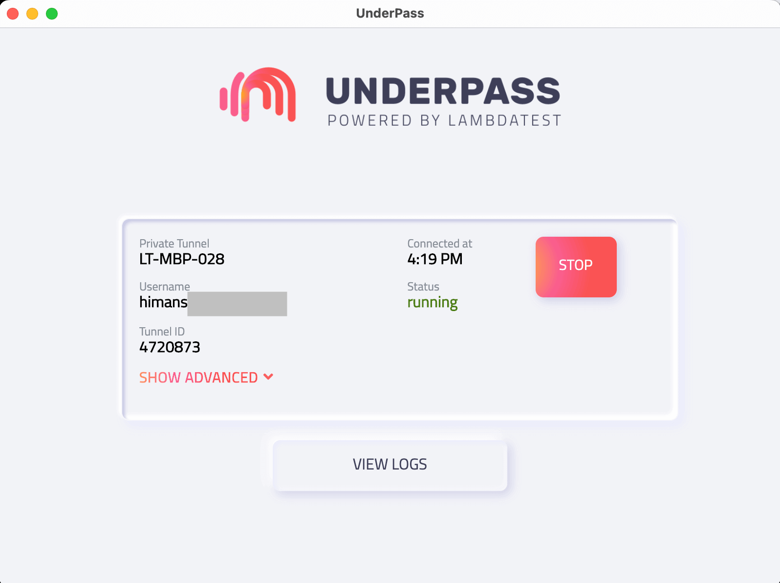 Underpass from LambdaTest