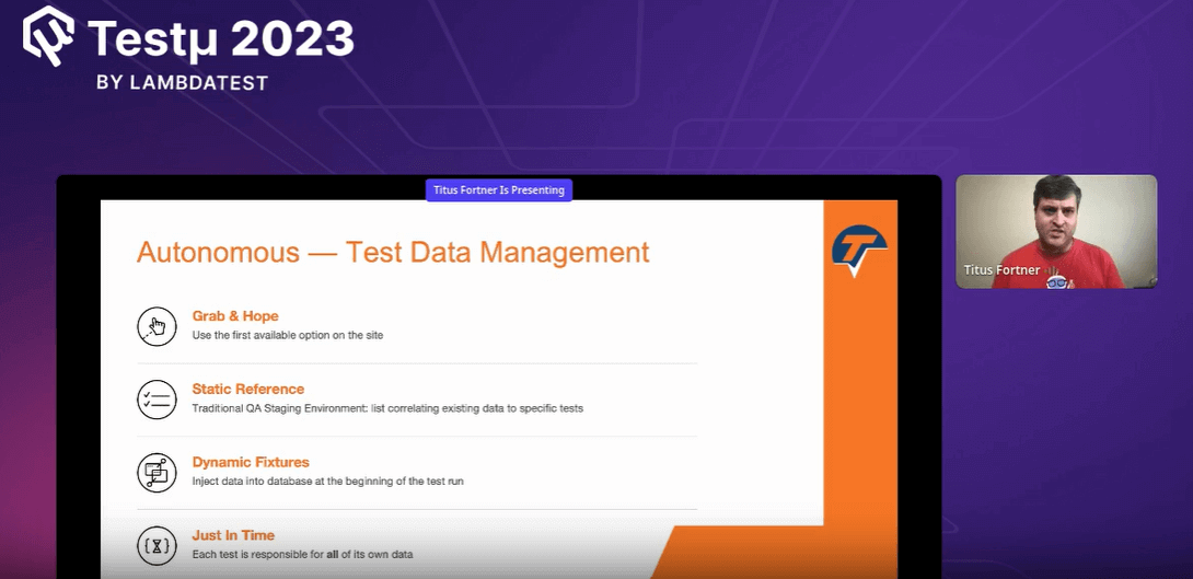 Autonomous - Test Data Management