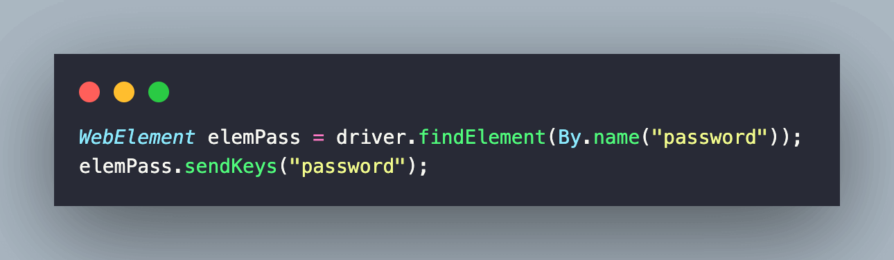 password element