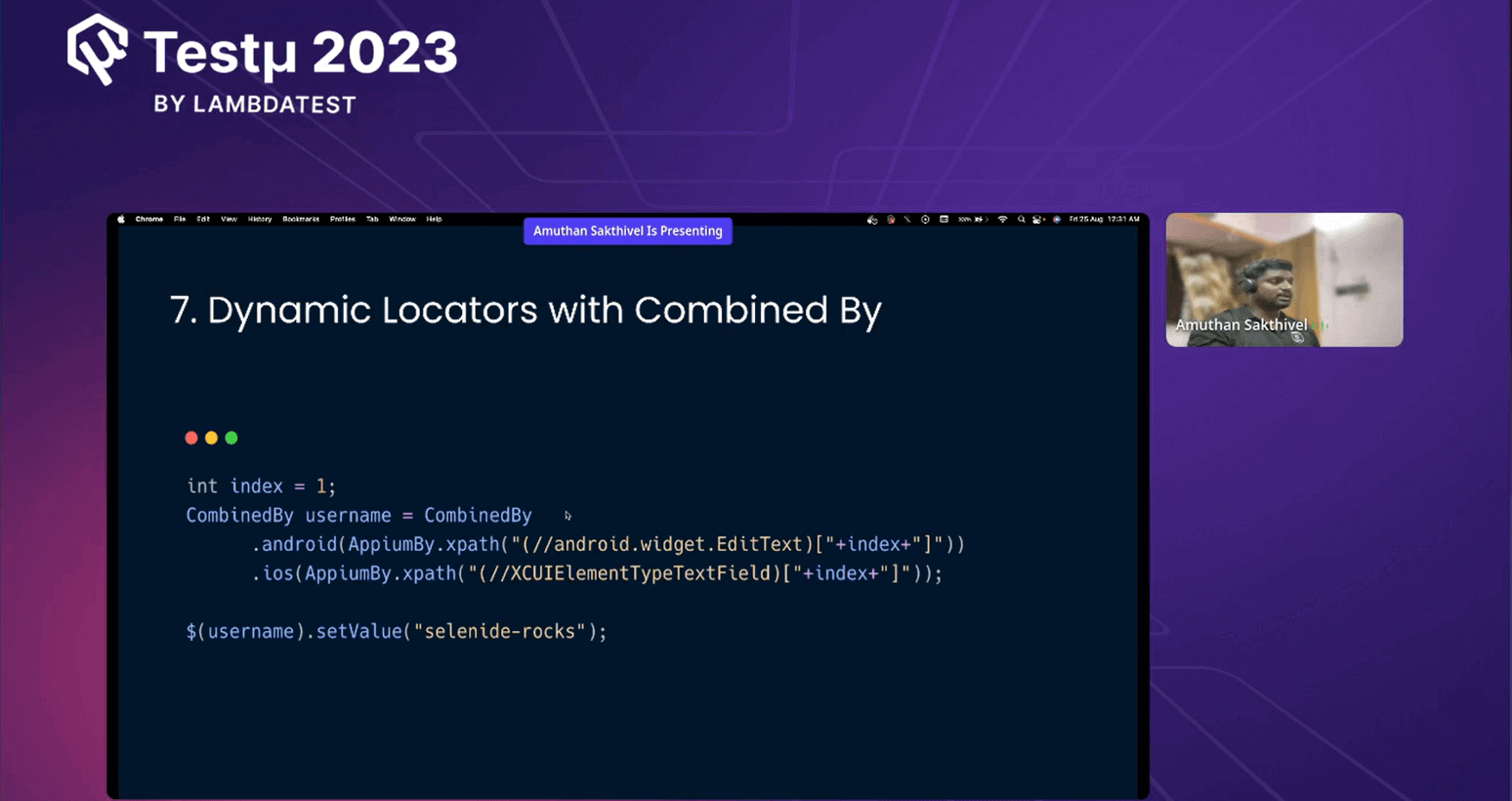 Dynamic Locators with combined by