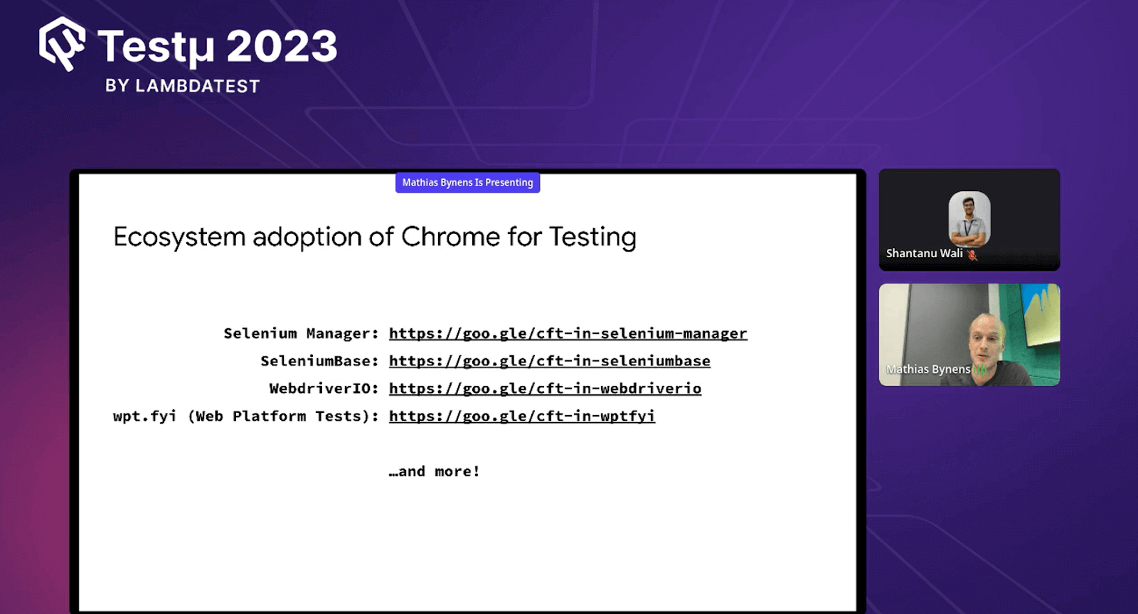 Chrome for Testing Ecosystem adoption 