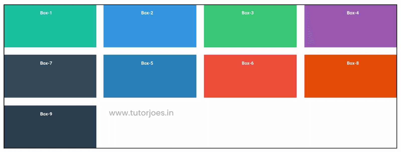 20-pixel gap between both rows and columns