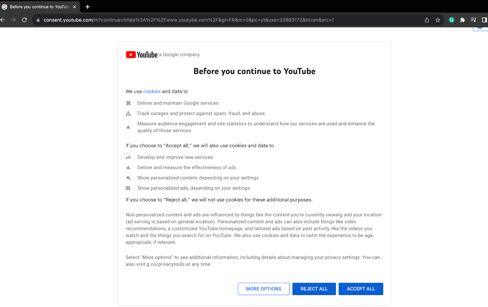  YouTube page scraping